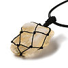 Irregular Nuggets Natural Citrine Pendant Necklace G-H286-02D-3