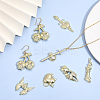 18Pcs 9 Style Rack Plating Alloy Pendants FIND-CA0007-41-4