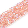 Electroplate Glass Beads Strands LS-EGLA-A044-T3mm-L21-1