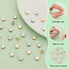 BENECREAT 40Pcs 2 Colors Brass Spacer Beads KK-BC0013-35-4