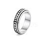 201 Stainless Steel Rotating Fidget Band Ring MATO-PW0001-059A-06-1
