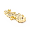 Brass Micro Pave Cubic Zirconia Pendants KK-P224-06G-3