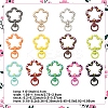 10Pcs Spray Painted Alloy Swivel Snap Clasps FIND-YW0009-38-3