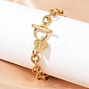 Golden 304 Stainless Steel Charm Bracelets LS-NJEW-K284-01G-M-3