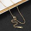 Ion Plating(IP) 304 Stainless Steel Satellite Chain Necklace for Men Women X-NJEW-M200-05G-1