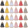 60Pcs 6 Colors Halloween Alloy Enamel Pendants FIND-SC0010-89-1