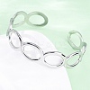 304 Stainless Steel Cuff Bangles for Women BJEW-D306-02P-1