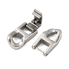 304 Stainless Steel Fold Over Clasps STAS-S185-14P-B-2