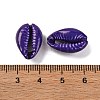 Baking Paint Cowrie Shell Beads SSHEL-M023-01O-3