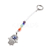 Chakra Glass Dowsing Pendulum Pendants PALLOY-JF01064-1