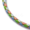Polyester Cord Braided Bracelet Makings MAK-Z003-01P-16-2