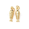 Brass Micro Pave Cubic Zirconia Pendants KK-D019-01A-G-1