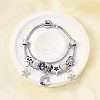 Alloy European Beads Charm Bracelets BJEW-F495-20P-1