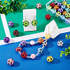 30Pcs Sport Theme Resin Rhinestone Beads RESI-TA0003-96A-7