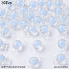 30Pcs Transparent Acrylic Beads OACR-YW0002-18B-1