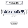 Laser PVC Drive Safe Self Adhesive Car Stickers STIC-WH0013-09C-2