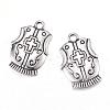 Tibetan Style Alloy Pendants TIBEP-Q062-02AS-RS-1