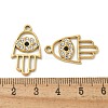 304 Stainless Steel Rhinestone Pendants STAS-I322-36G-02-3