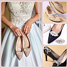8Pcs 4 Styles Alloy Rhinestone Shoe Decoration AJEW-FG0004-36-6