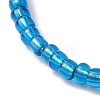 10Pcs 10 Styles Blue Color Palette Glass Seed Beaded Stretch Bracelets Sets BJEW-MZ00096-6
