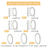 14Pcs 7 Size 2mm Matte Plain Dome Finger Ring for Girl Women RJEW-UN0001-11-5
