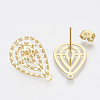 304 Stainless Steel Stud Earring Findings LS-X-STAS-S079-40A-2