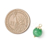 Cat Eye with Brass Pendants PALLOY-JF04270-3