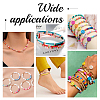 10 Strands Flat Round Handmade Polymer Clay Beads CLAY-PH0001-44P-6