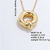Stainless Steel Party Balloon Letter Pendant Cable Chain Necklaces for Women YF1942-17-1