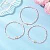 3Pcs Glass Seed Beaded Stretch Bracelets BJEW-MZ00298-1