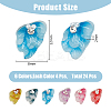 24Pcs 6 Colors Resin Rhinestone Cabochons MRMJ-HY0002-50-2