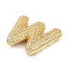 Rack Plating Brass Micro Pave Cubic Zirconia Pendants KK-Q790-01W-G-2