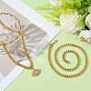 2Pcs 7mm Stainless Steel Cuban Link Chain Necklaces for Women Men NJEW-BBC0001-39B-3