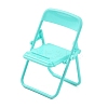Cute Mini Plastic Foldable Chair DJEW-WH0015-76-1