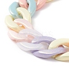 Acrylic Curb Chain for DIY Keychains HJEW-JM00578-01-3