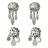 4Pcs 2 Styles Alloy European Beads FIND-YW0009-98-1