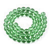 Transparent Glass Beads Strands GLAA-T032-T8mm-17-3