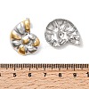 304 Stainless Steel Two Tone Conch Stud Earrings EJEW-D343-01GP-4