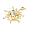 Rack Plating Brass Micro Pave Cubic Zirconia Pendants LS-KK-H509-21G-02-2