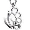 Stainless Steel Knuckles Pendant Necklaces FIND-PW0024-14A-1