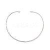 304 Stainless Steel Textured Wire Necklace Making STAS-B036-04P-1