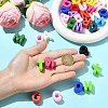 52Pcs 26 Styles Opaque Acrylic European Beads OACR-YW0004-13-5