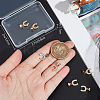 10PCS Brass Micro Pave Cubic Zirconia Charms ZIRC-BBC0002-54-3