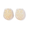 Owl Glass Beads GLAA-T025-65M-01-3