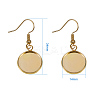 Brass Earring Hooks KK-PH0034-06-2