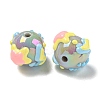 Hand Painted Opaque Acrylic with Enamel Beads LS-MACR-D031-04B-2