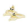 Rack Plating Alloy Enamel Pendants PALLOY-F018-15G-01-2