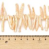 Natural Baroque Keshi Pearl Beads Strands PEAR-B004-02A-02B-5