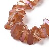 Natural Quartz Crystal Points Beads Strands G-K181-B22-3