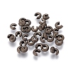 Brass Crimp Beads Covers KK-G016-AB-1